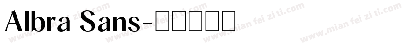 Albra Sans字体转换